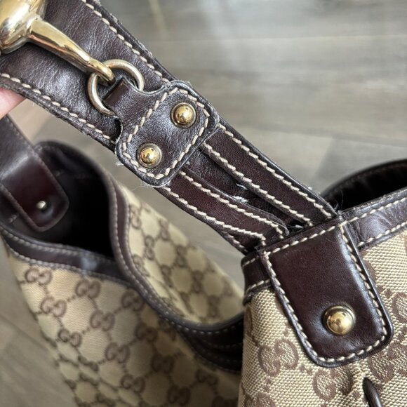 Gucci GG Canvas Wave Large Hobo Bag - Picture 5 of 13